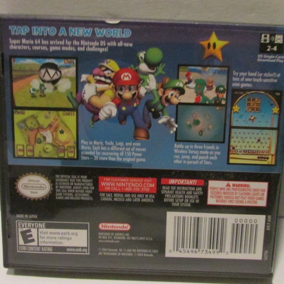 lot of 2 Nintendo DS Super Mario 64 and Super Mario Bros video game case… - Picture 7 of 8